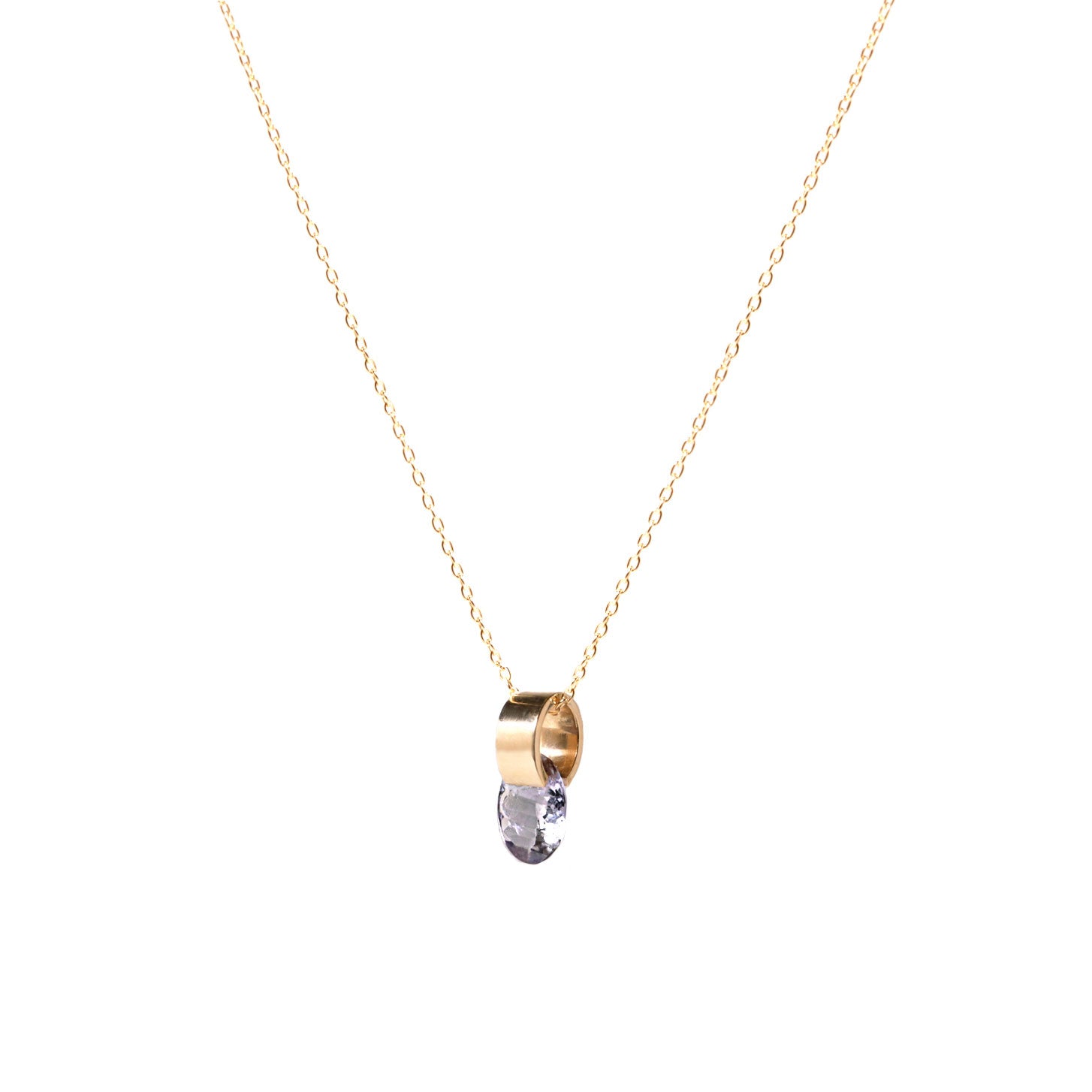 Ruffle / Necklace <br> Bicolor zoisite
