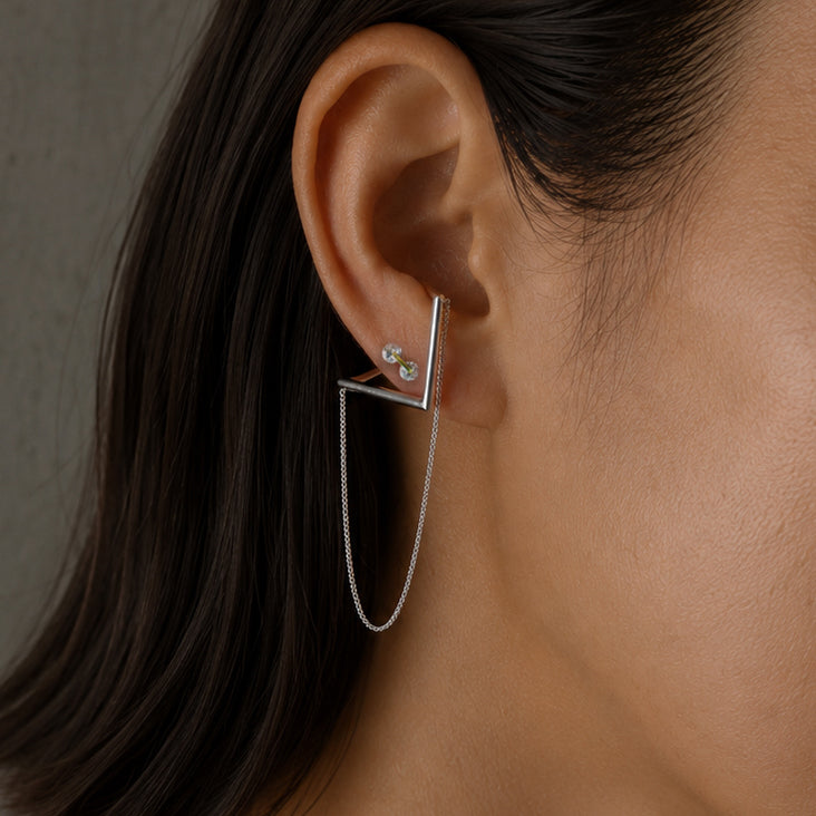 Fold / Ear cuff <br> Silver #3