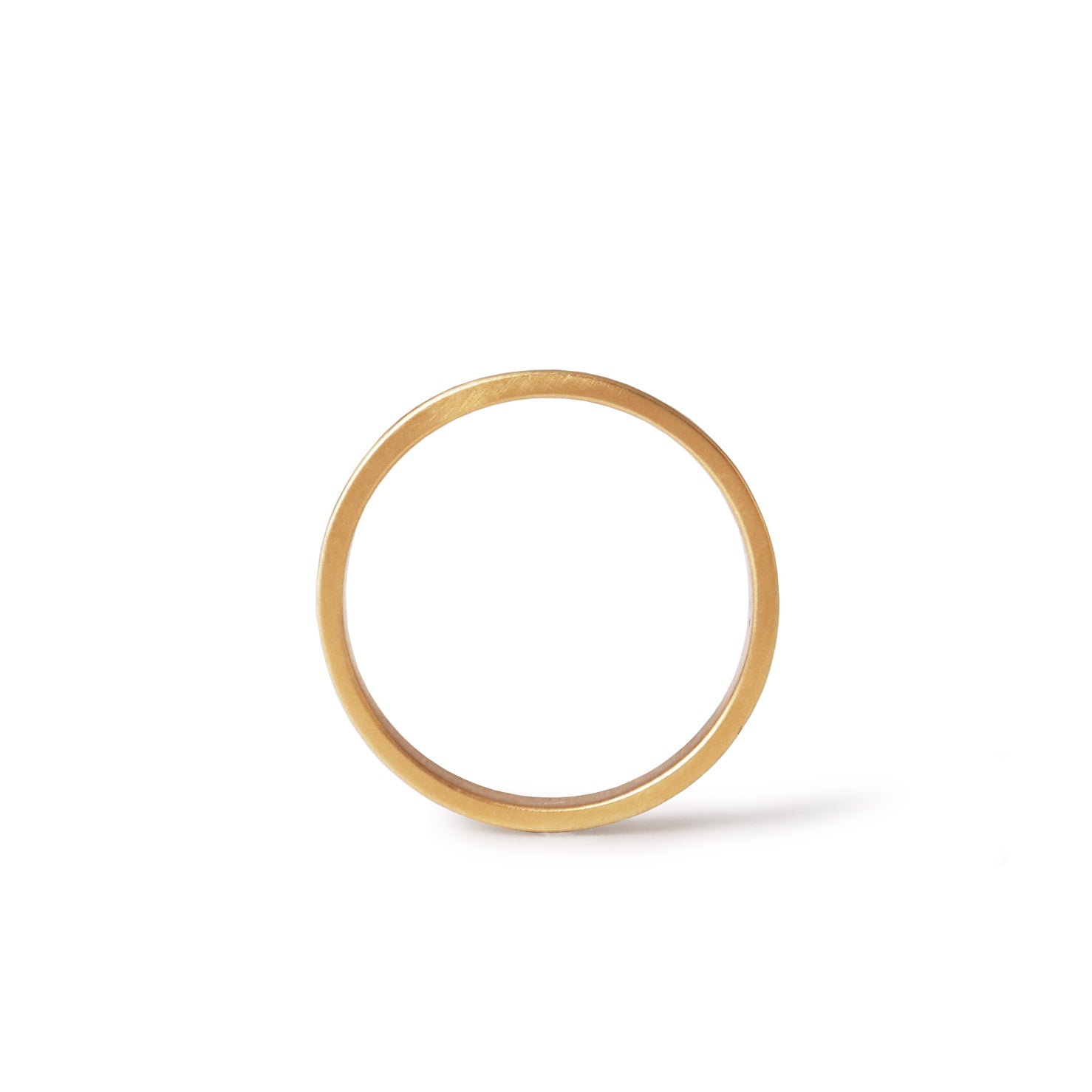 Rectangle Ring /  2.0 <br>K18YG <br> matte