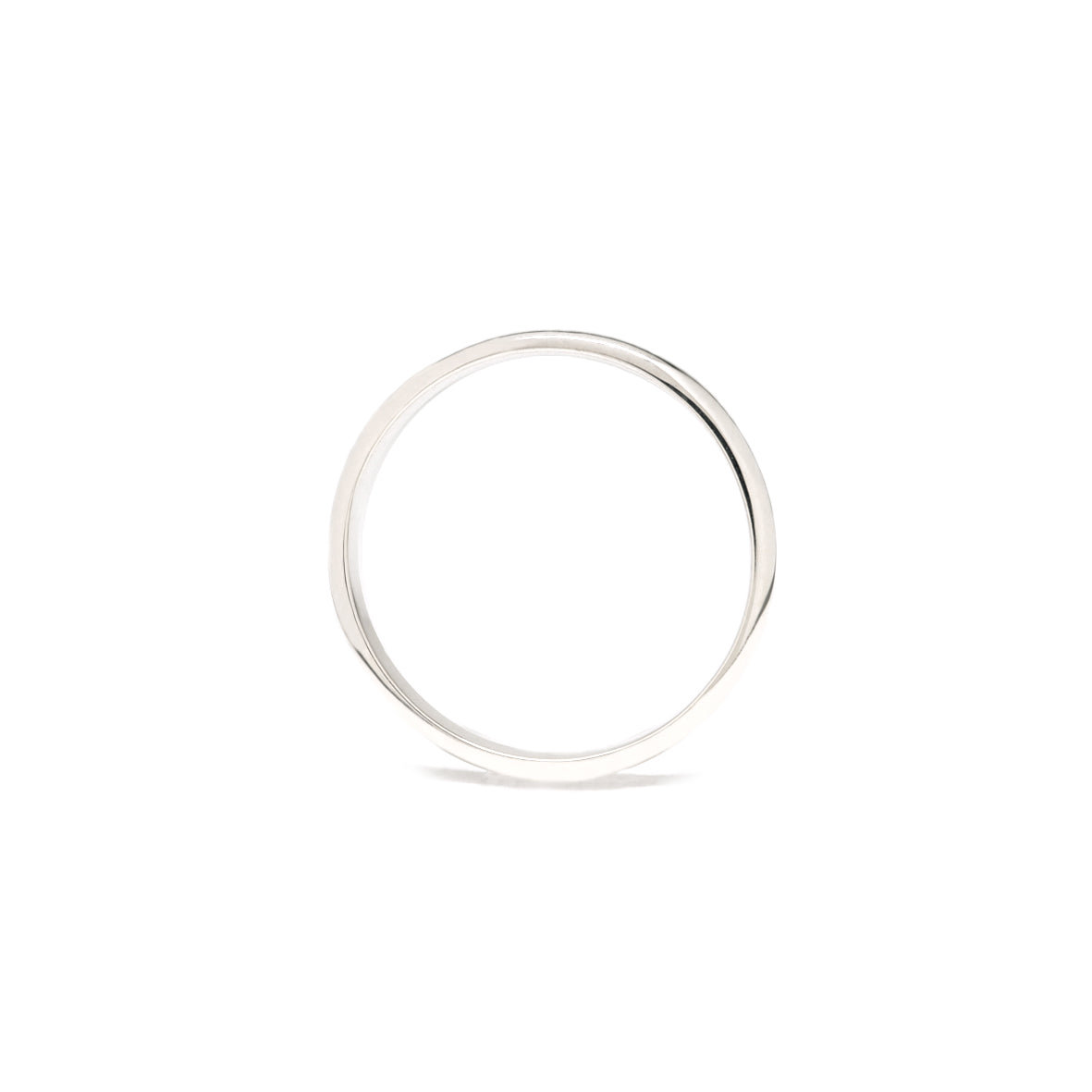 Dome Ring /  2.0 <br> Pt900 <br>  glossy