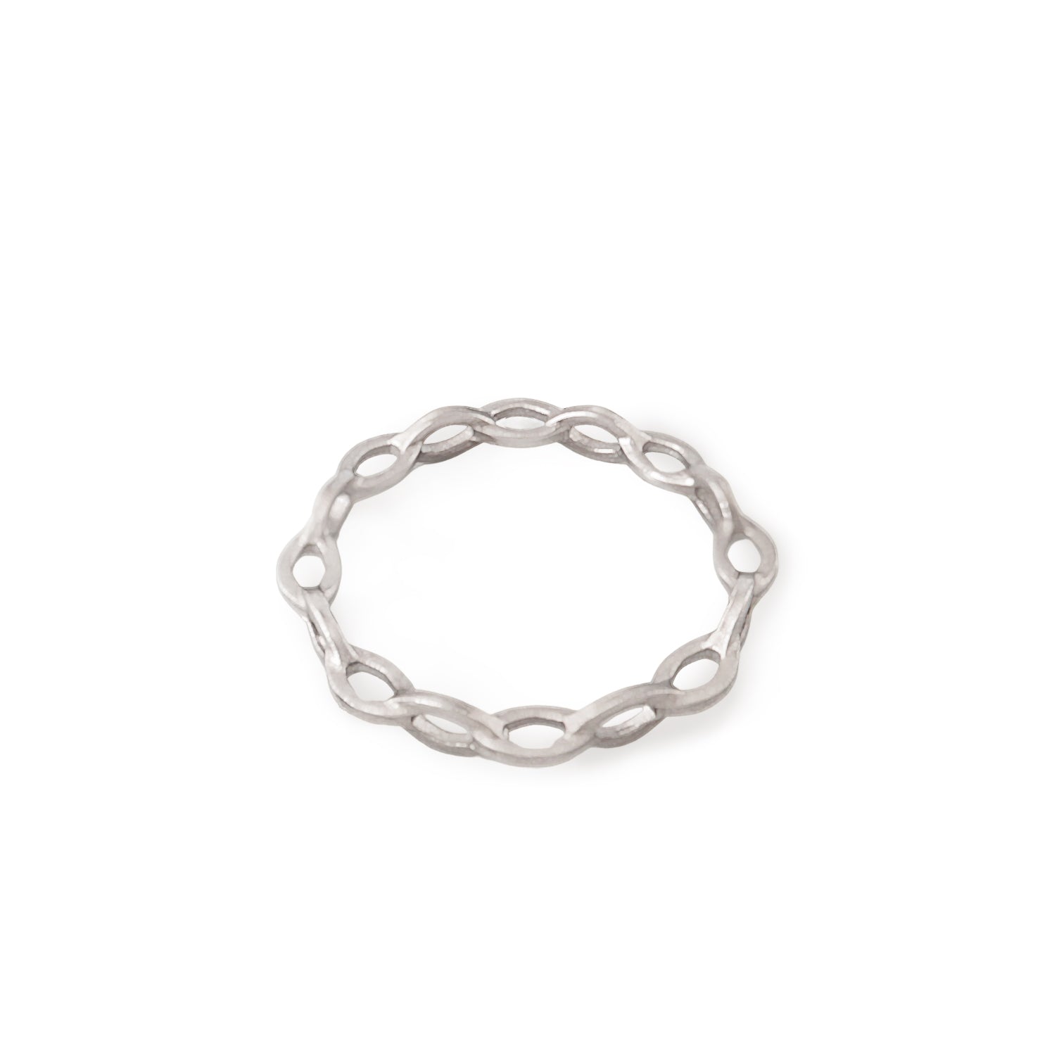 Mobius Ring <br> Pt900 <br> glossy