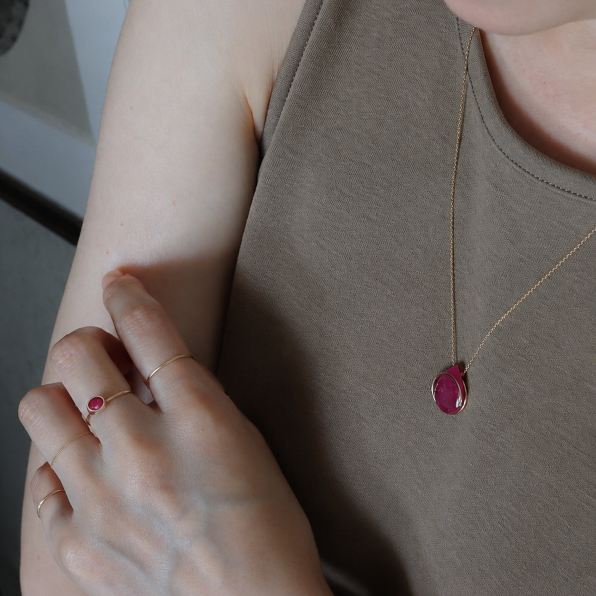 Circle / Necklace <br> Ruby