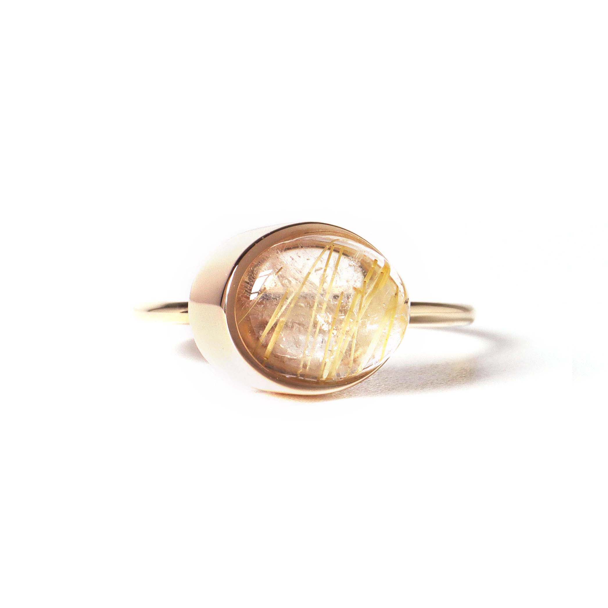 Protrude (K10) / Ring <br> Rutile quartz
