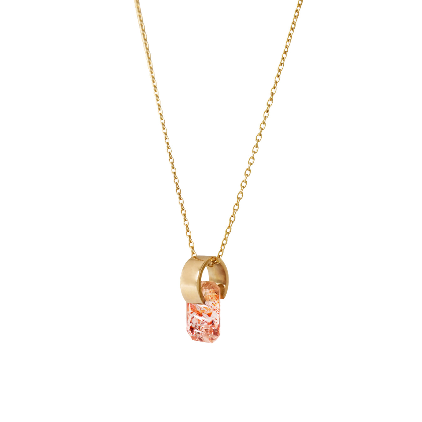 Ruffle / Necklace <br> Fire quartz