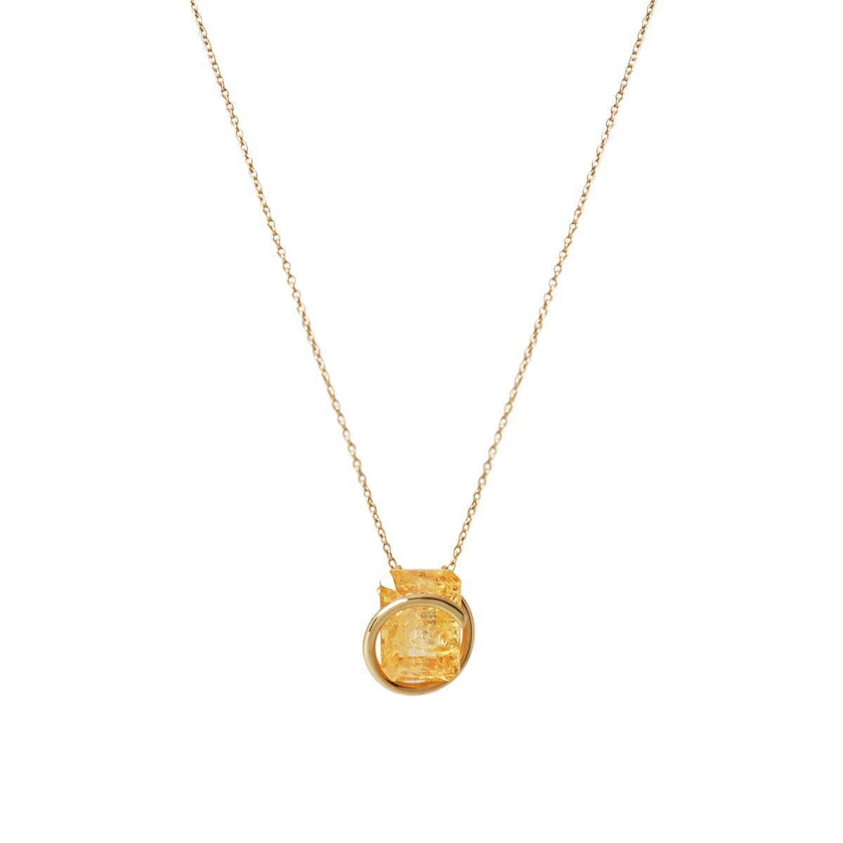 Circle / Necklace <br> Imperial topaz