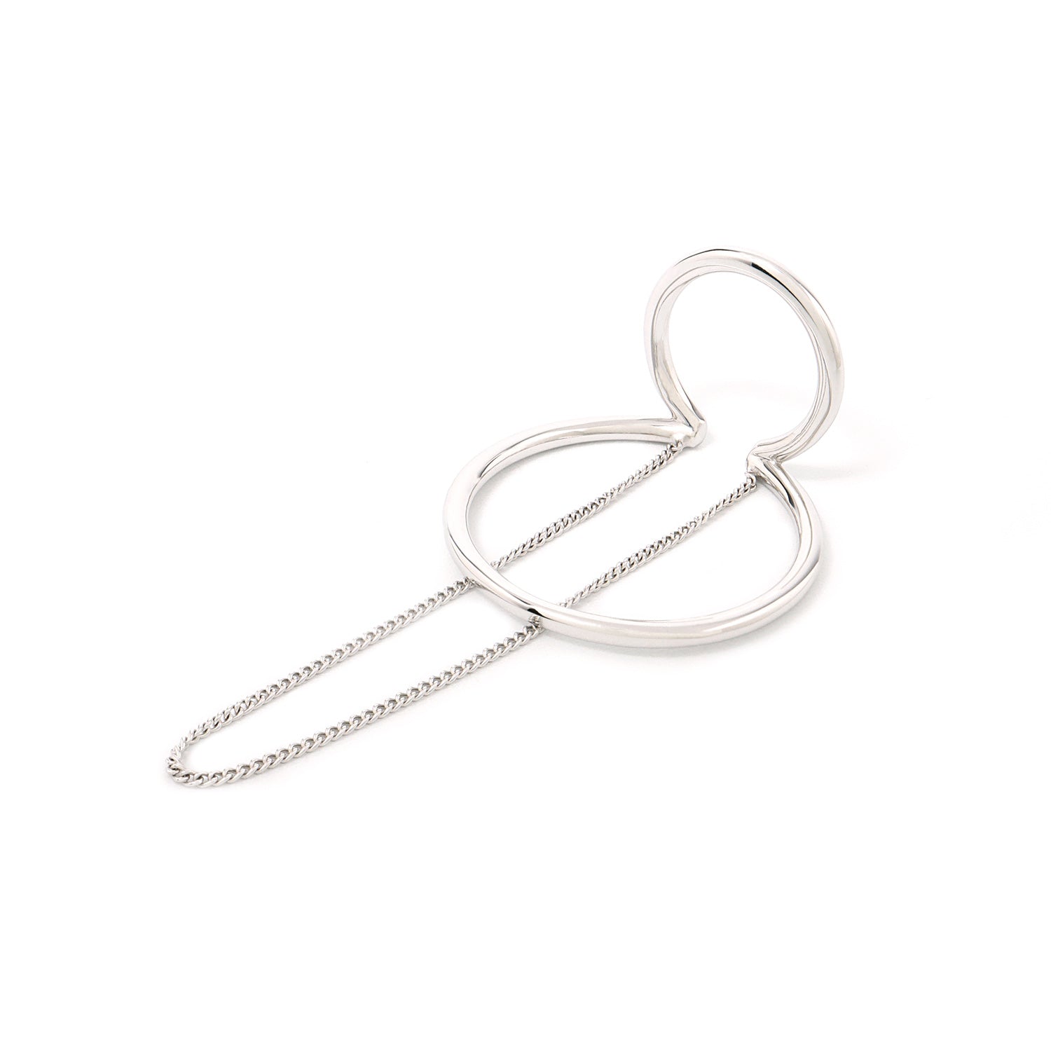 Fold / Ear cuff <br> Silver Circle