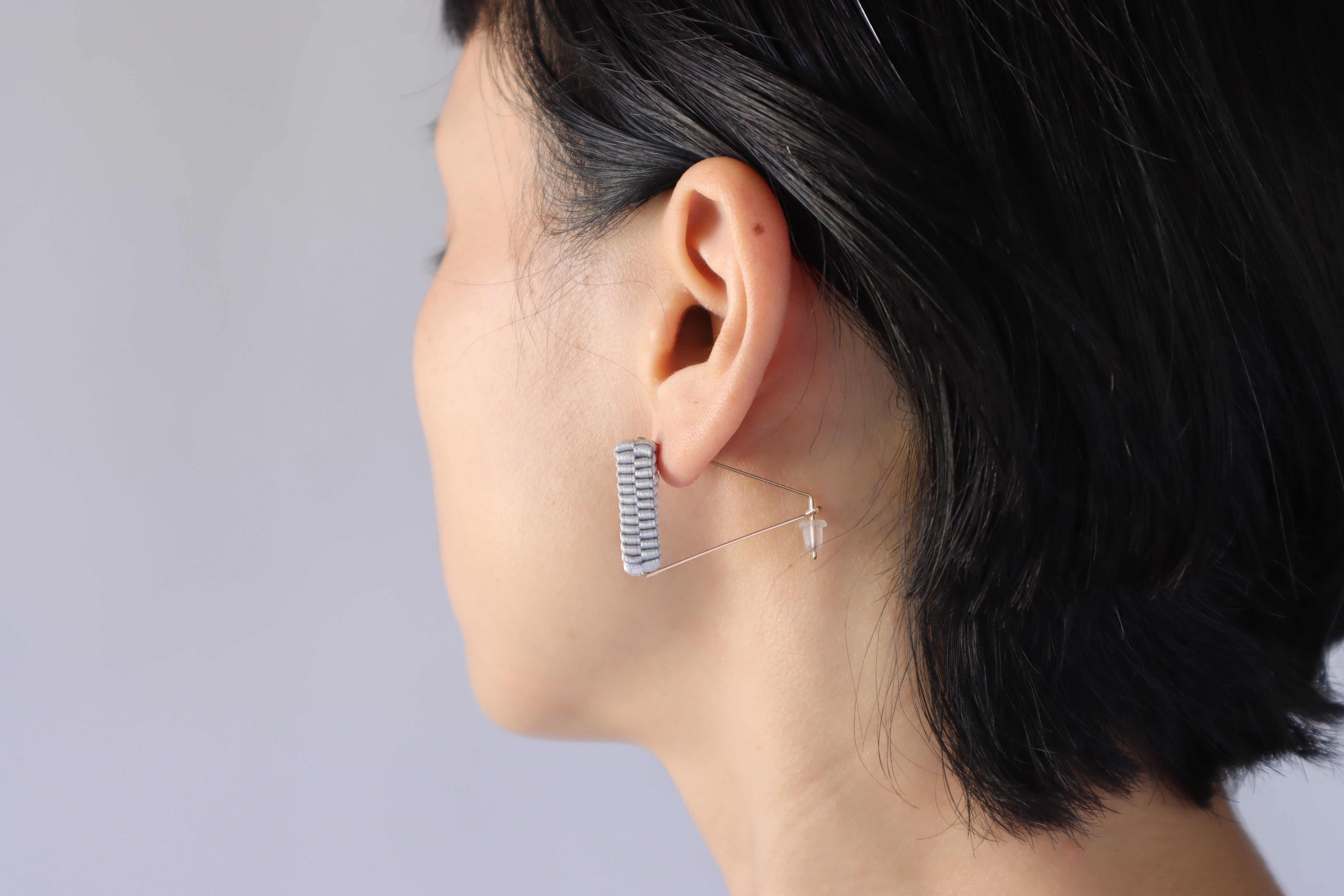 Geometry Triangle / Earrings Sky blue