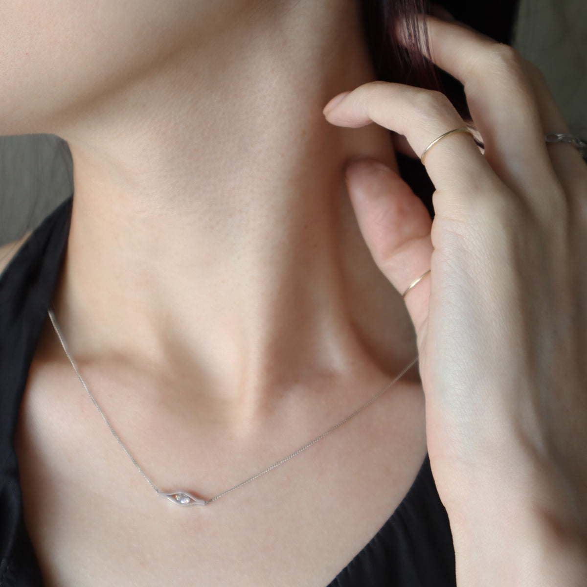 Honeycomb (Pt) / Necklace<br> Diamond