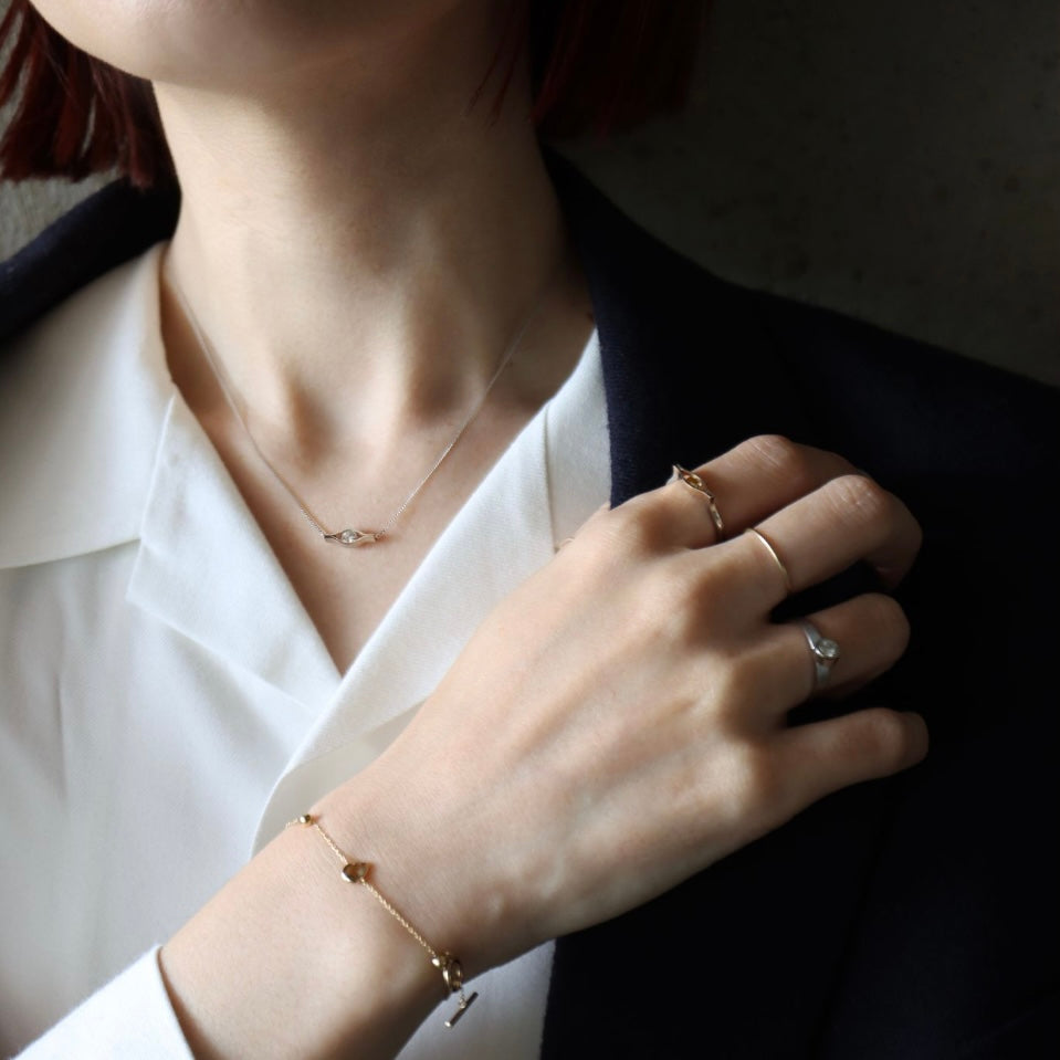 Honeycomb (Pt) / Necklace <br> Diamond
