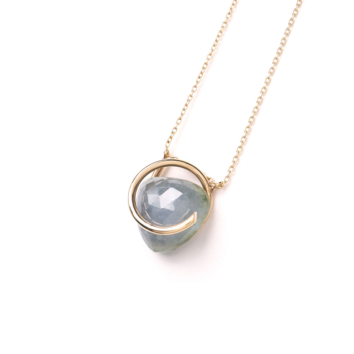 Circle / Necklace , Sapphire #2