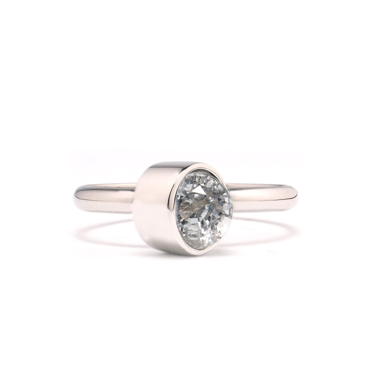 Protrude Ring / , Bicolor sapphire (Pt900)