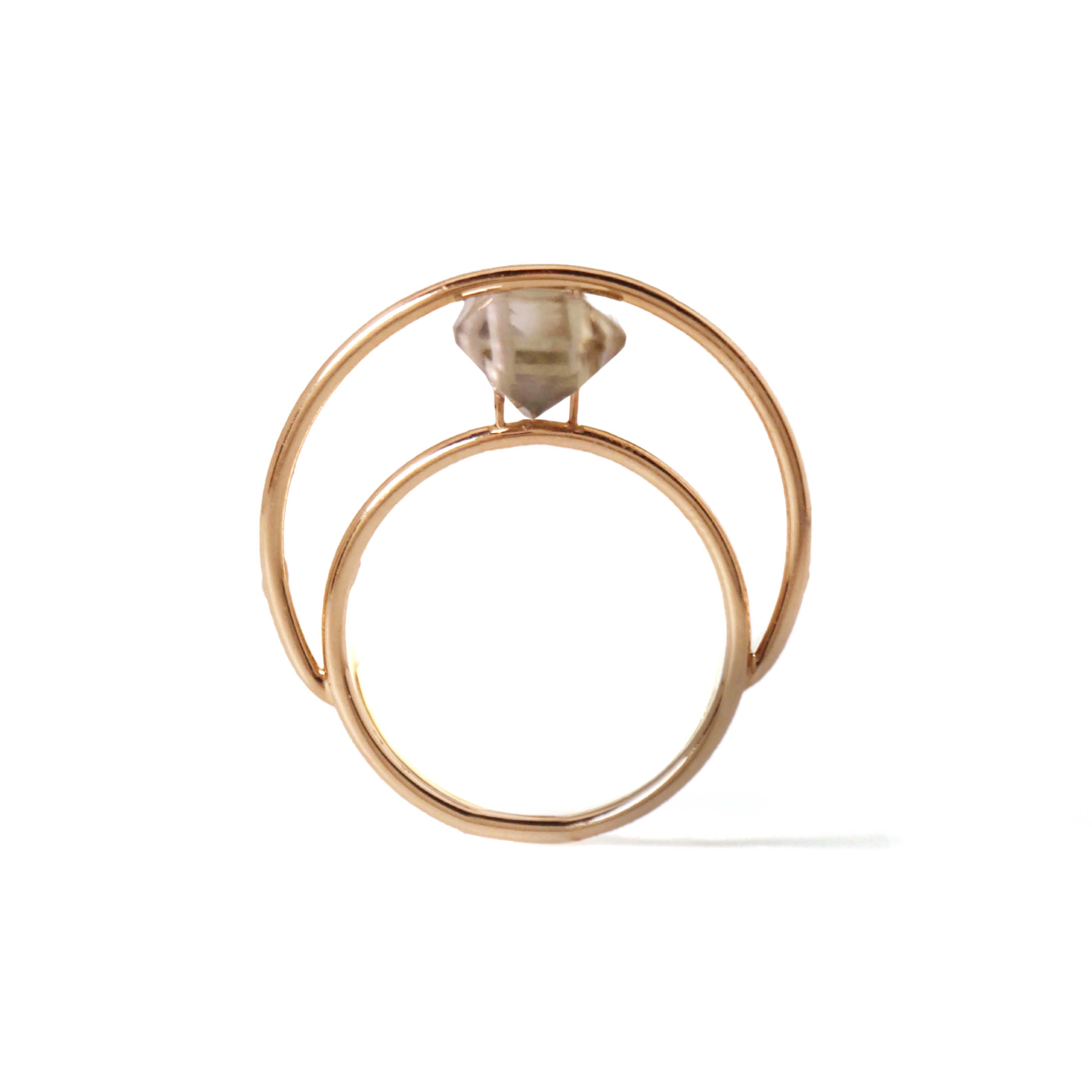 Luna / Ring <br> Bicolor quartz