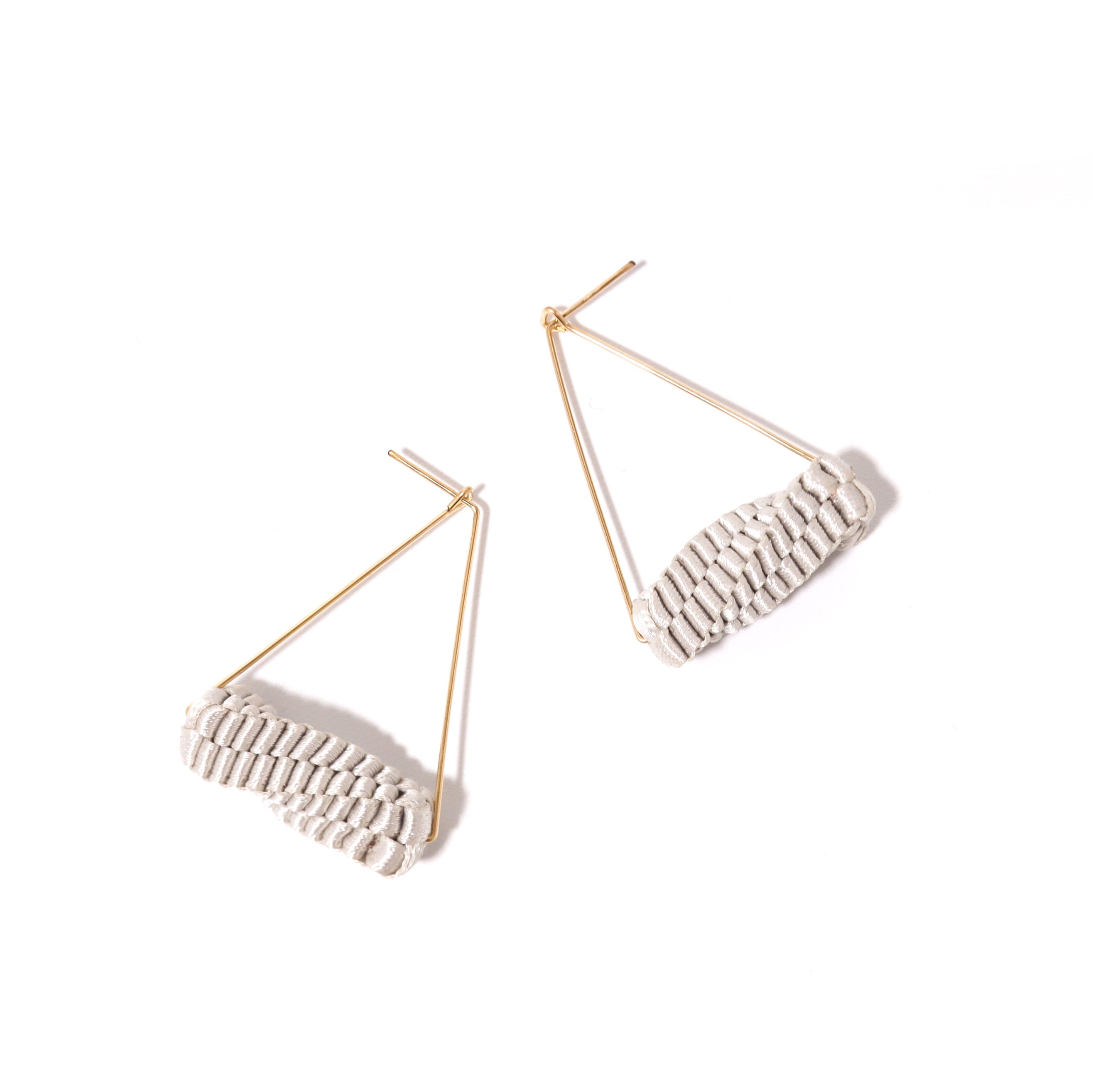 Geometry Triangle / Earrings Sky blue