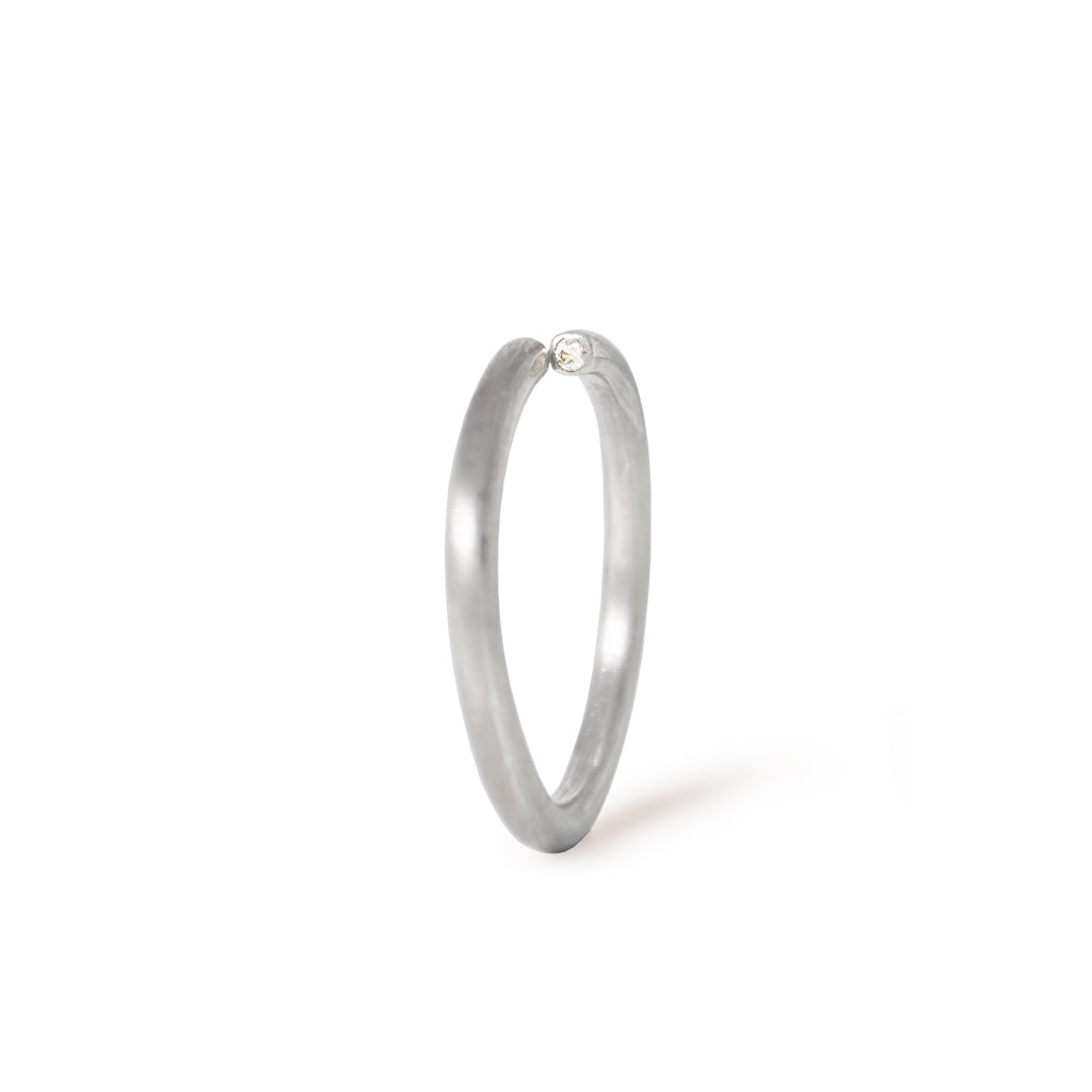∞ Ring round <br> Pt900 <br> matte