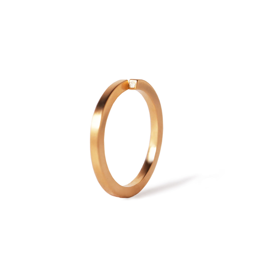∞ Ring square <br> K18YG <br> matte
