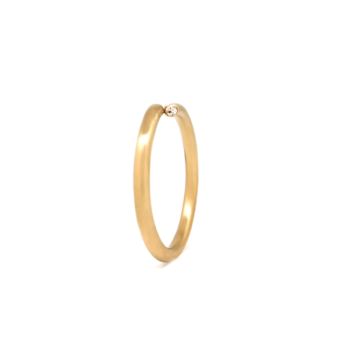 ∞ Ring round <br> K18YG <br> matte