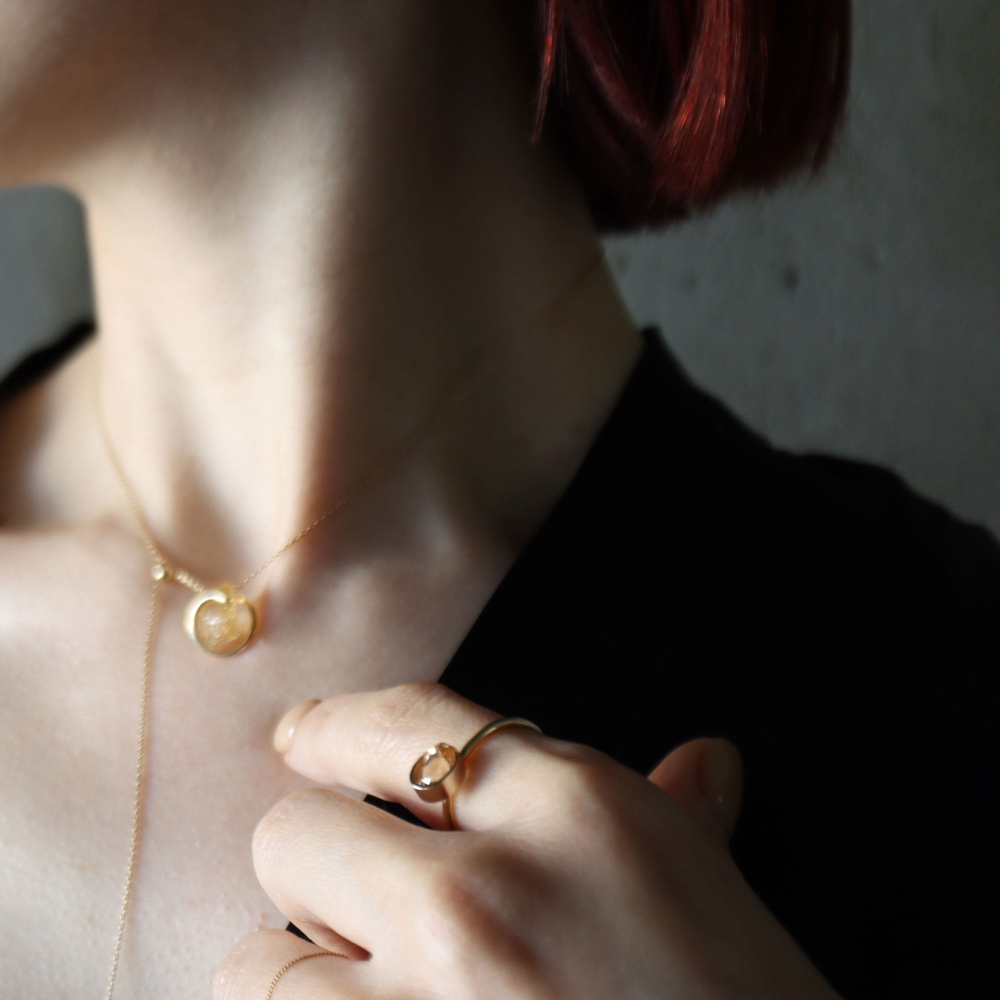 Protrude (K10) / Ring <br> Grossular garnet