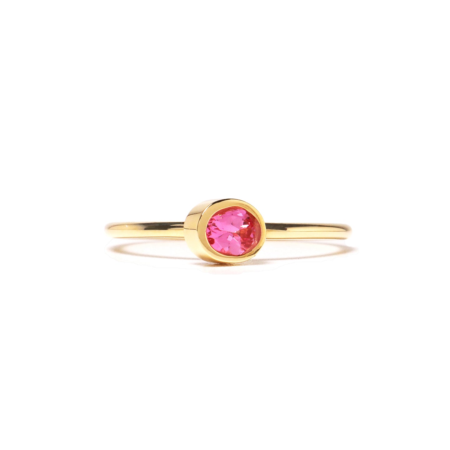 Protrude (K18) / Ring <br> Pink Spinel