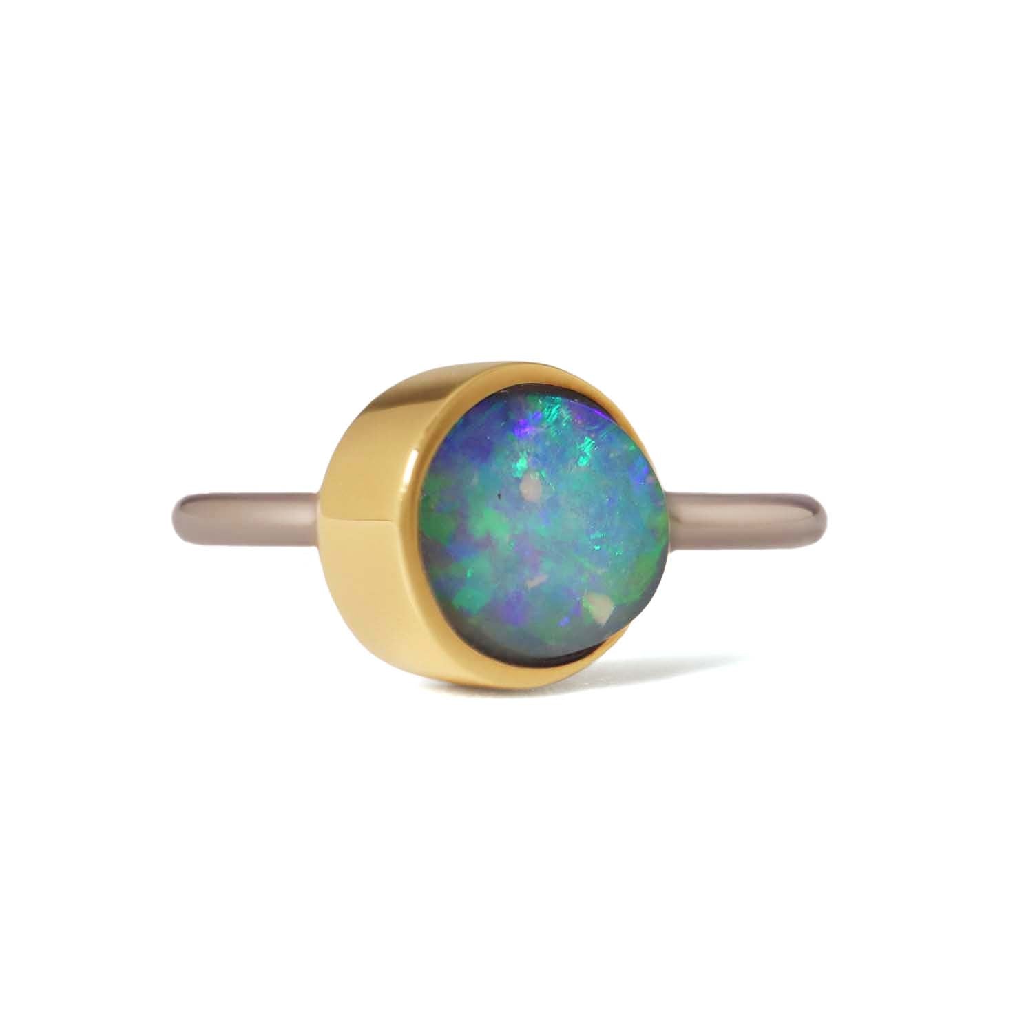 Protrude (Pt/K18) / Ring <br> Boulder opal