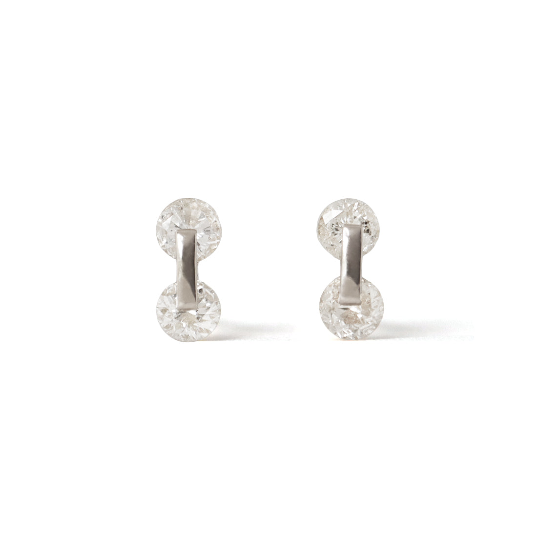 Graham2 / Pierced Earrings <br> Platinum