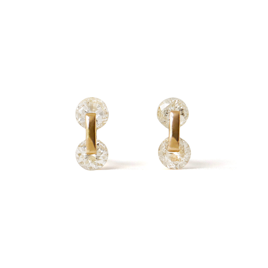 Graham2 / Pierced Earrings <br> Gold