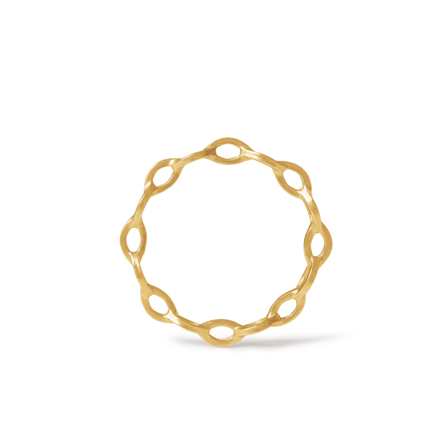 Mobius Ring <br> K18YG <br> matte