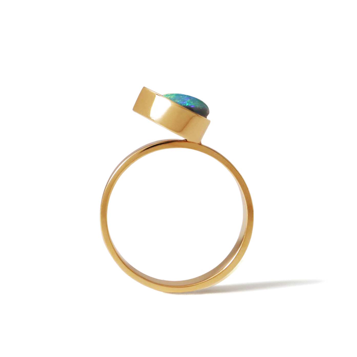 Protrude (K18) / Ring <br> Black opal