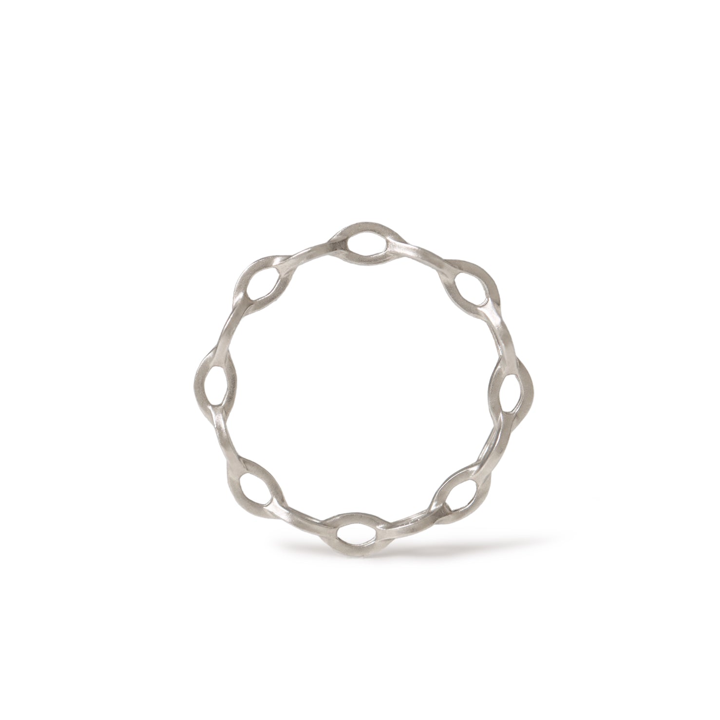 Mobius Ring <br> Pt900 <br> matte