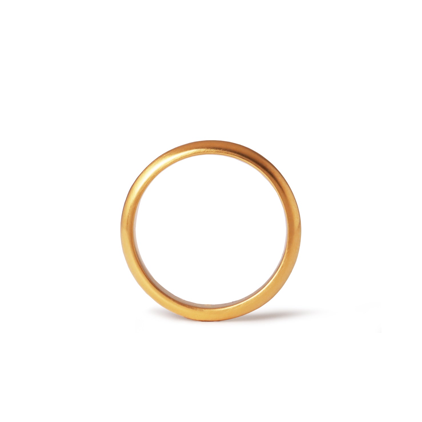 Dome Ring /  3.0 <br> K18YG <br> matte