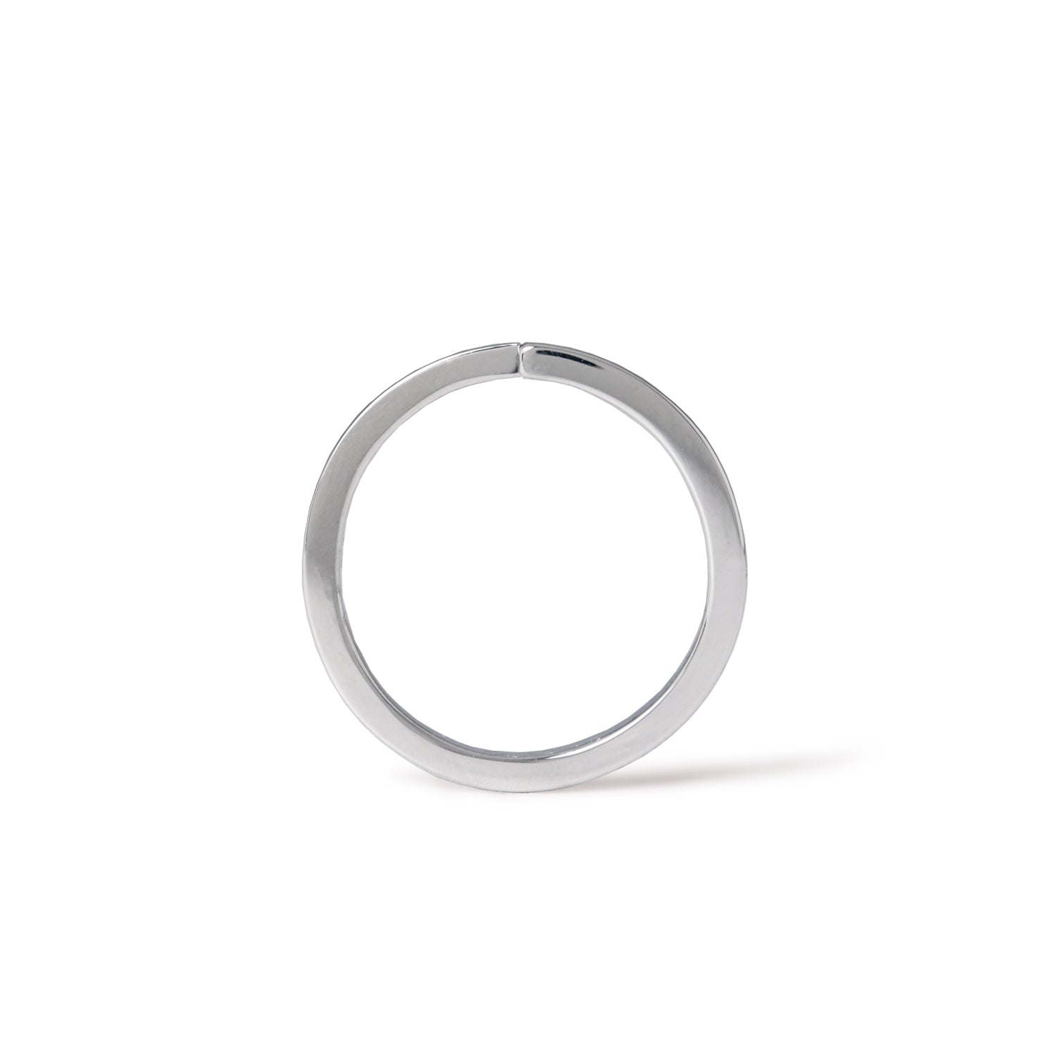∞ Ring square <br> Pt900 <br> glossy
