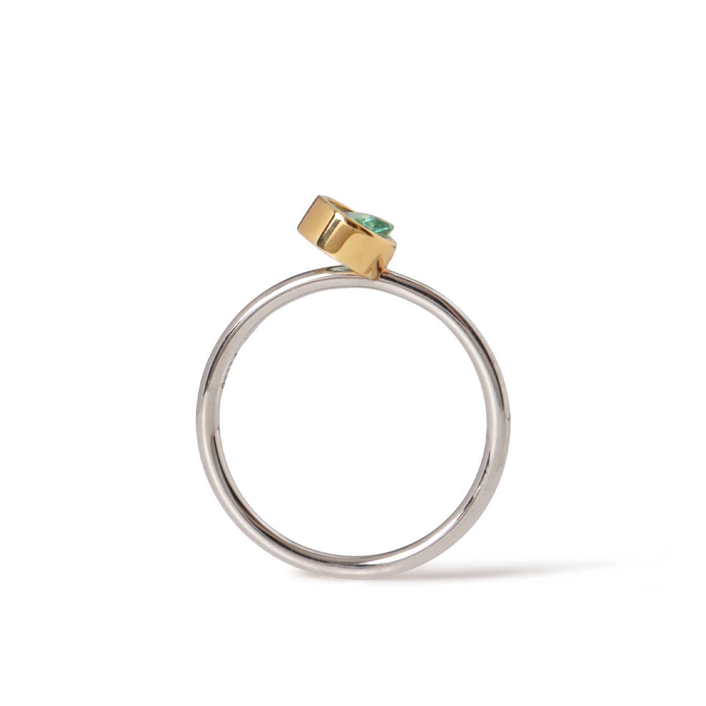 Protrude (Pt/K18) / Ring <br> Green tourmaline
