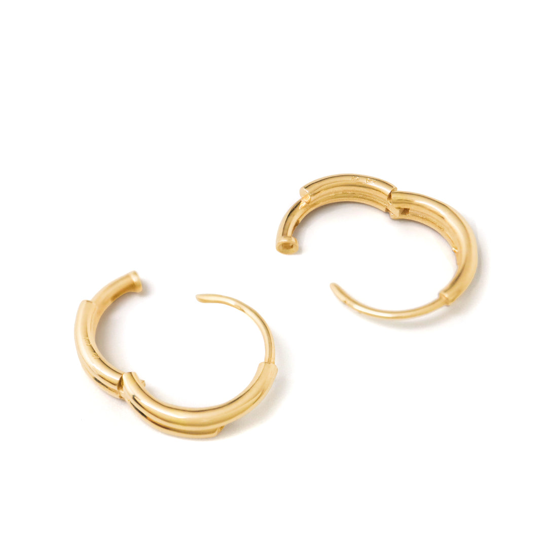 Prime / Hoop <br> Pierced Earrings <br> Gold