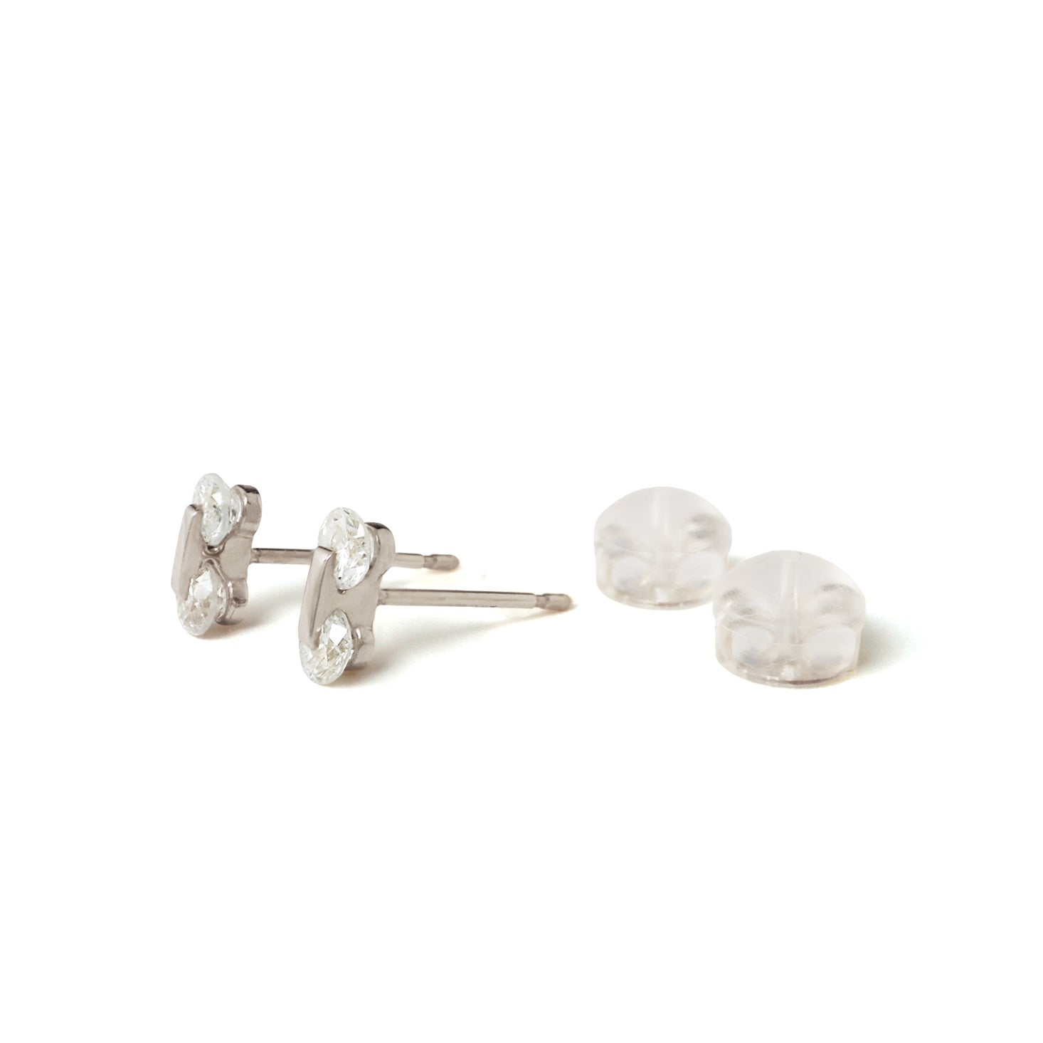 Graham2 / Pierced Earrings <br> Platinum