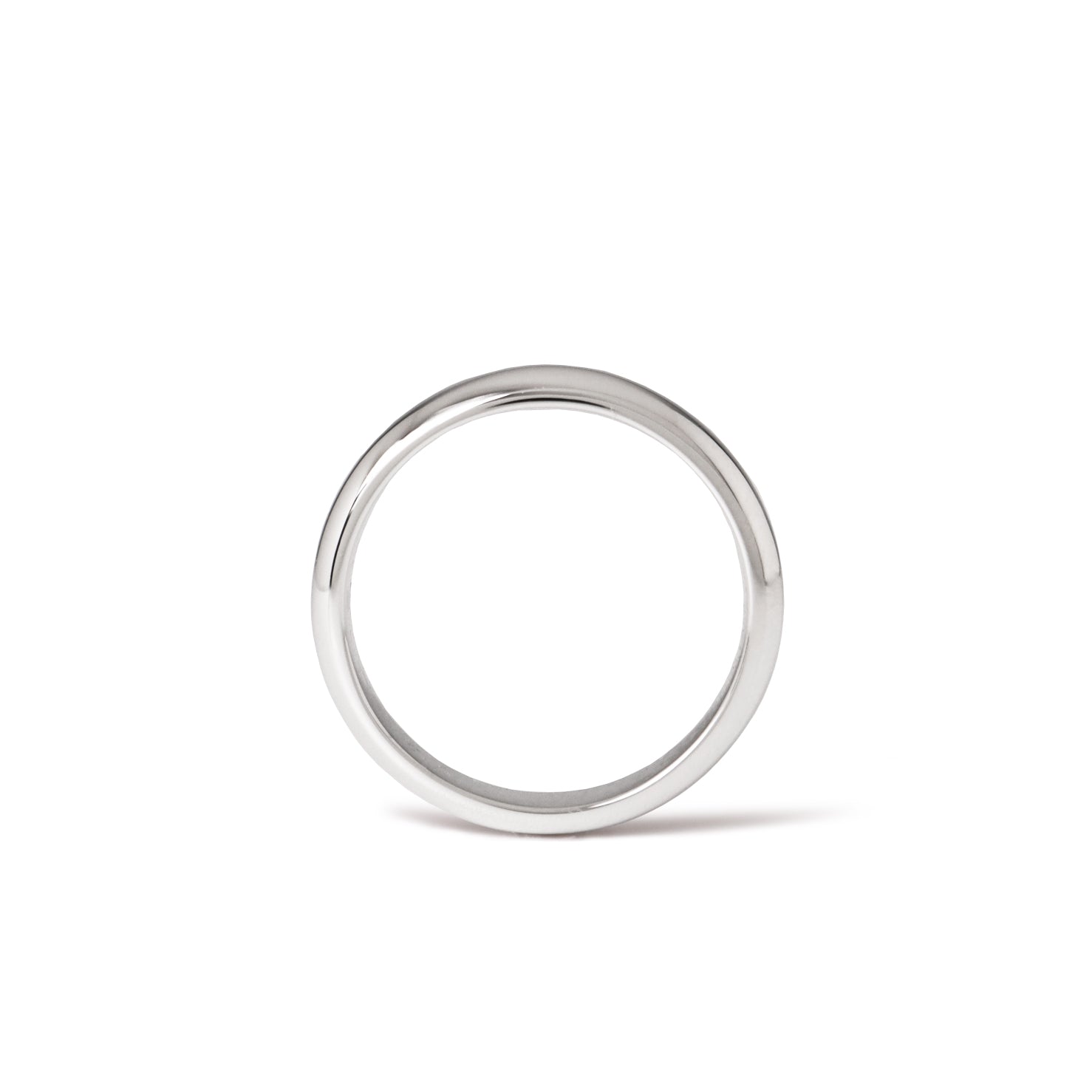 Dome Ring /  3.0  <br> Pt900 <br> glossy