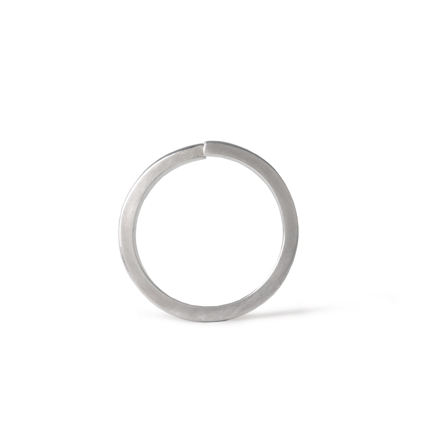 ∞ Ring square <br> Pt900 <br> matte