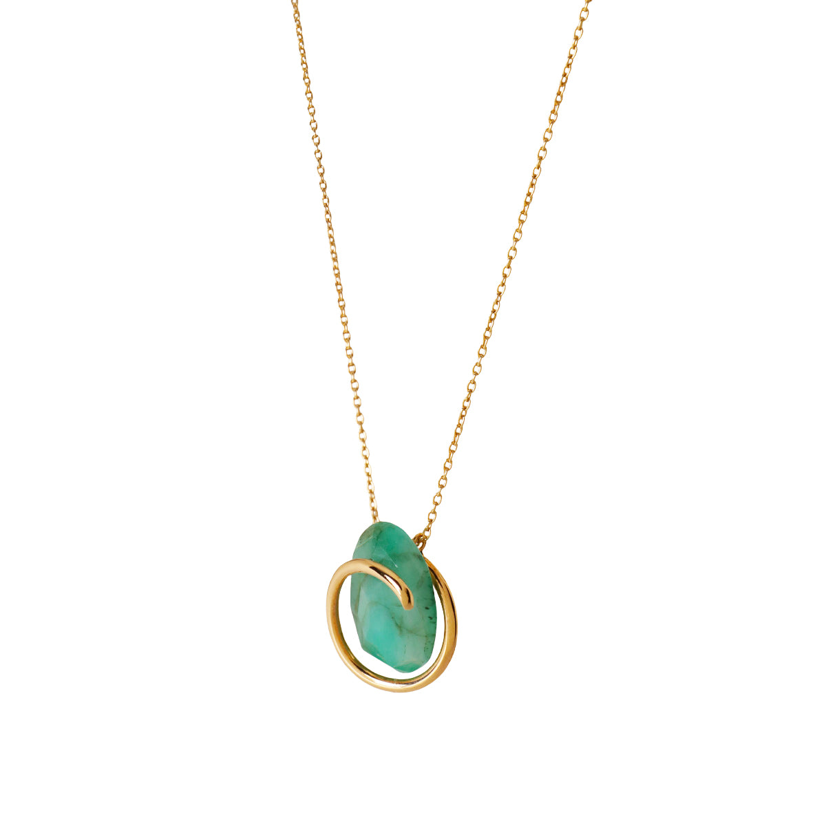 Circle/Necklace<br> Emerald
