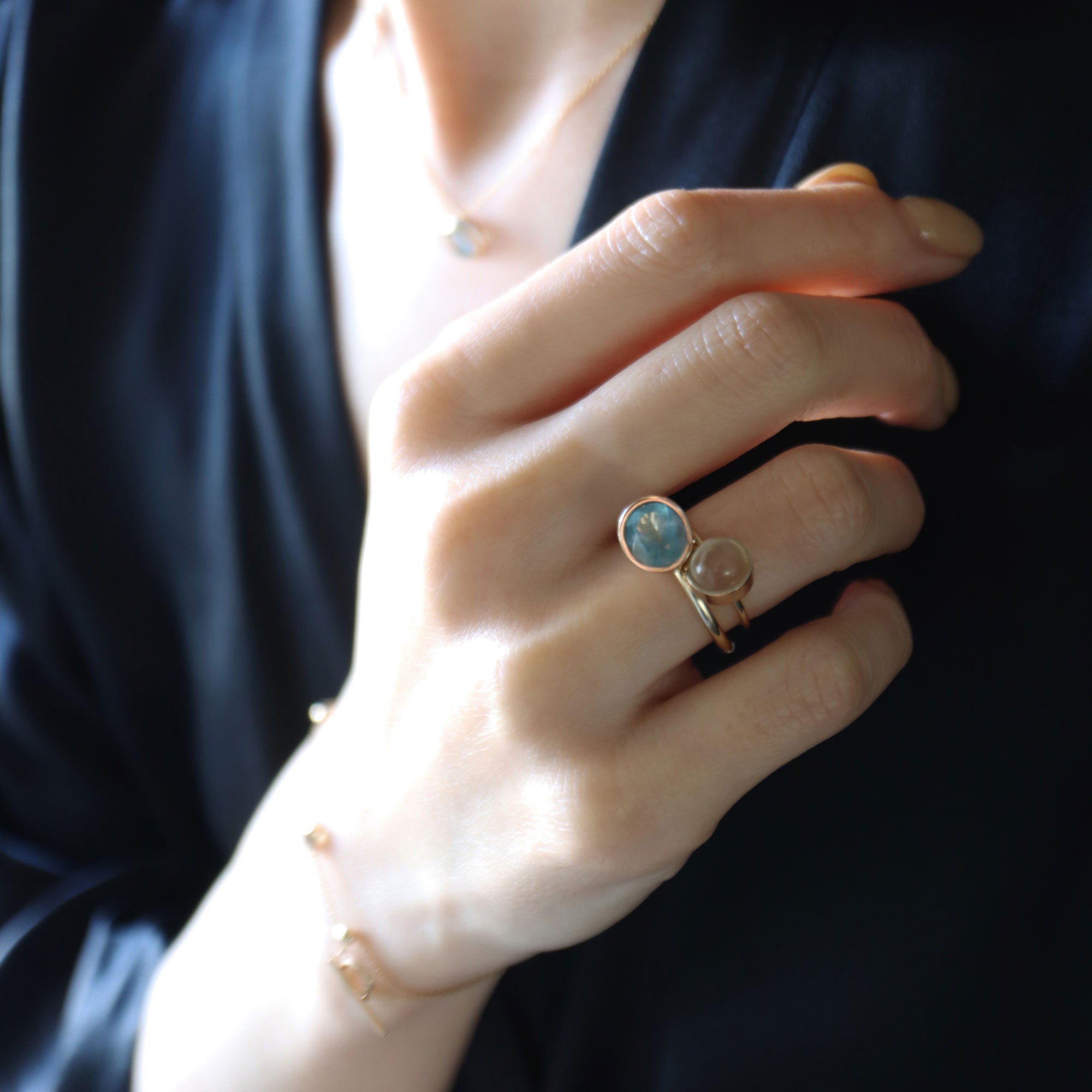 Protrude (K10) / Ring <br> Aquamarine