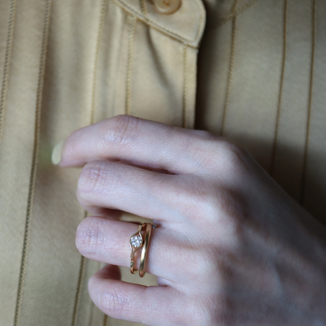 Honeycomb(K18) / Ring <br> Diamond