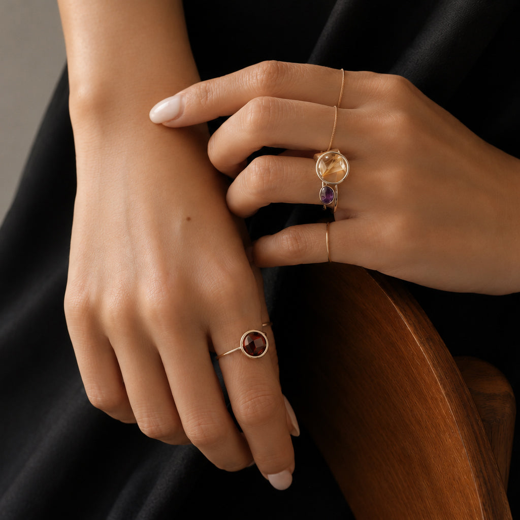 Circle(SV925) / Ring <br> Rutile quartz