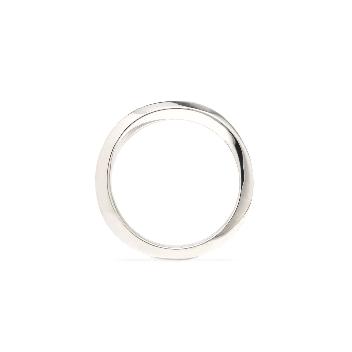 Mobius Ring <br> Pt900 <br> glossy