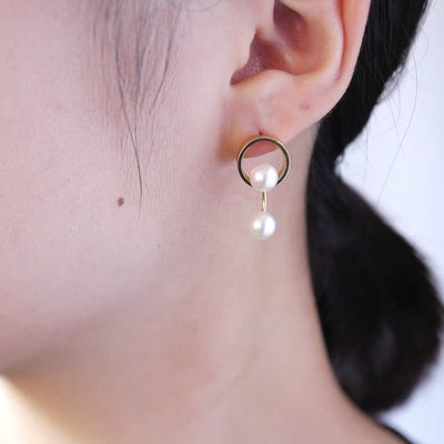淡水パールのピアス