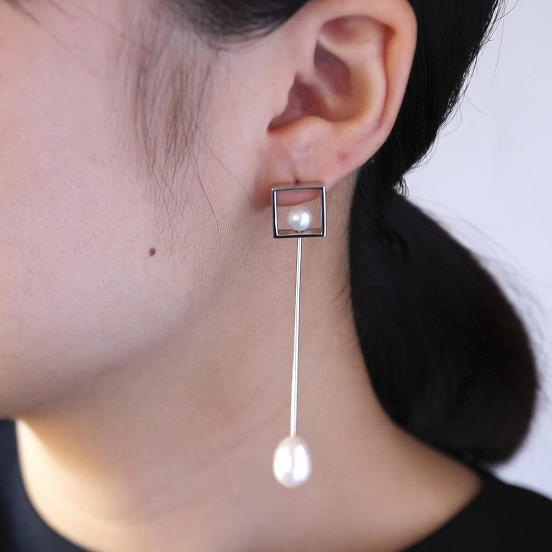淡水パールのピアス